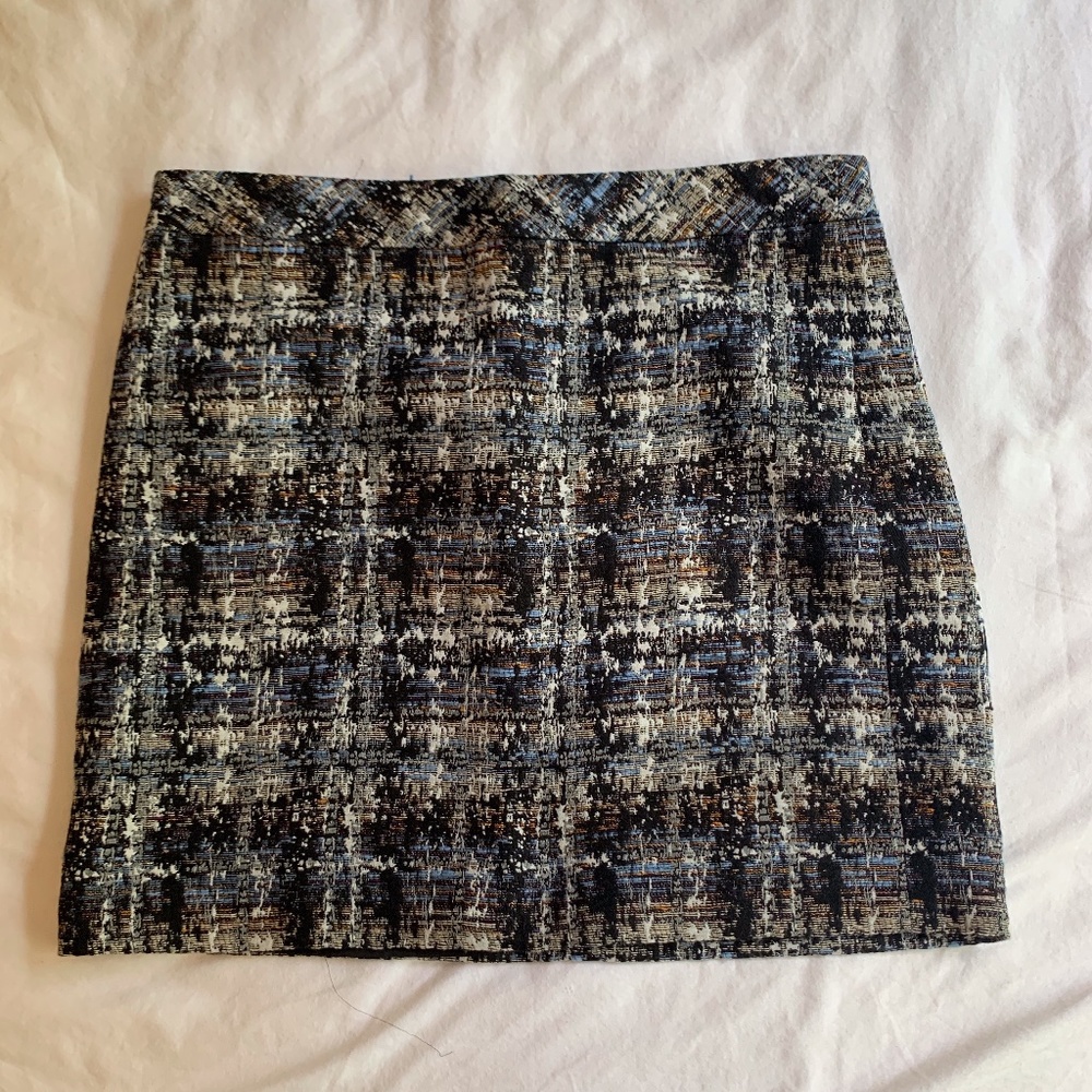 J. Crew Gilded Tweed Mini Skirt